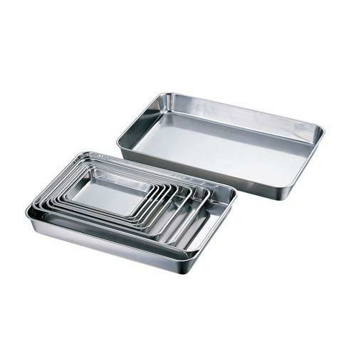 18-8 浅型角バット2枚取