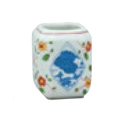 楊枝 赤絵山水楊枝入 B16-2