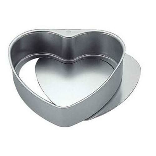 硬質アルミハート底取デコ缶 8吋（SN6846）