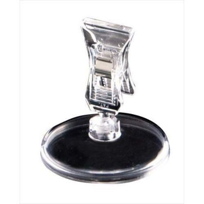 メニュークリップ 【クリアベース POP立て CB-8】 CB-8 高さ55 直径:50、クリップ開口:10、クリップ幅:22 【グループA】