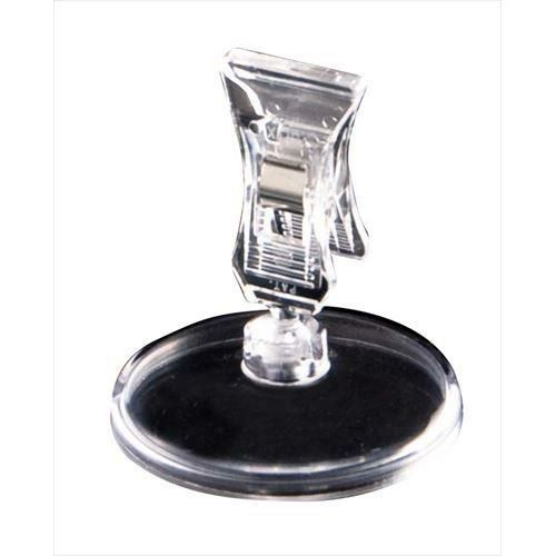 メニュークリップ 【クリアベース POP立て CB-8】 CB-8 高さ55 直径:50、クリップ開口:10、クリップ幅:22 【グループA】