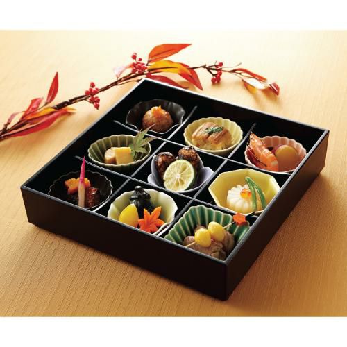 松花堂 月 九つ仕切り月セット高さ65mm×直径:260mm /業務用/新品/小物