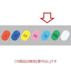 番号札 大(50個セット)無地 スカイブルー 11809 スカイブルー