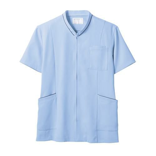 スクラブ 兼用 半袖 ブルー/ネイビー 男女兼用 72-1224