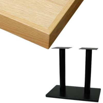 TB オーク突板(節有り)テーブル　幅1200×奥行750×高さ720(mm)　天板色：ナチュラル
