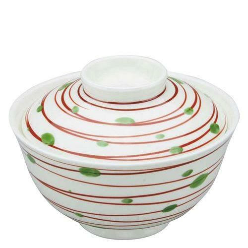 アルセラム強化食器 赤渦蓋物 EC3－50