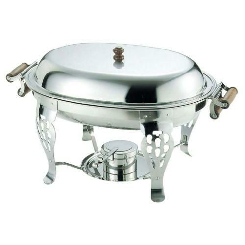 UK 18-8 木柄 小判チューフィングディッシュ 20インチ