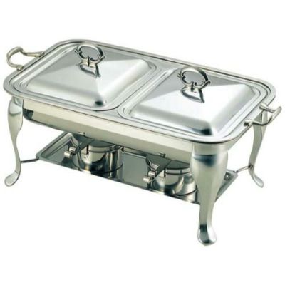 SW 18-8 共柄 角チューフィングディッシュ ダブル用中鍋 20インチ/業務用/新品/送料無料