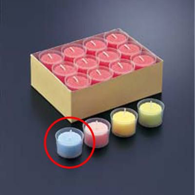 カップ入カラーキャンドル(24個入) BL ブルー