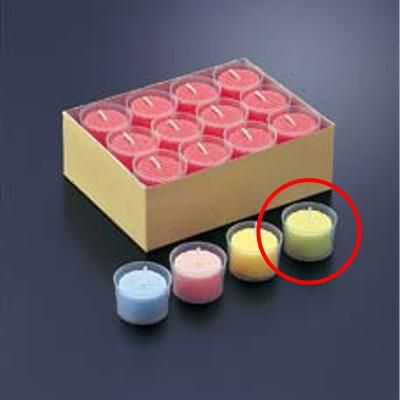 カップ入カラーキャンドル(24個入) GR グリーン