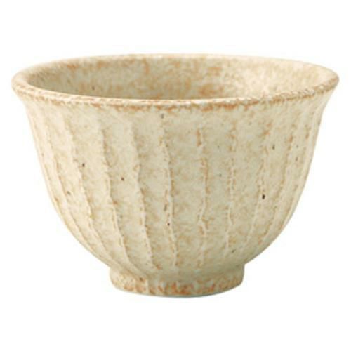 窯変志野 しのぎ飯碗