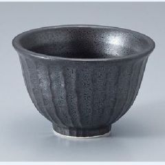 黒御影 しのぎ飯碗