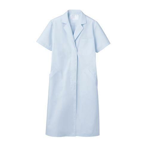 ドクターコート レディス半袖 サックス レディス 51-004