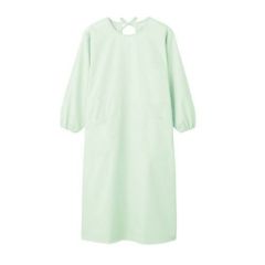 予防衣 レディス 長袖 グリーン レディス 54-003