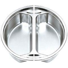 丸型・中華電磁サーバー専用用フードパン ステンレスフード1/2サイズ(2枚組) 40用 【送料無料】