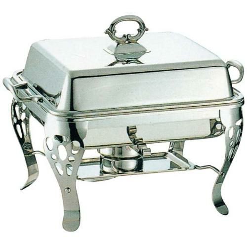 SW 18-8 共柄 角チューフィングディッシュ シングル用中鍋 13インチ