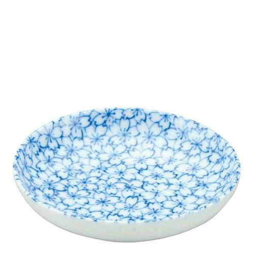 アルセラム強化食器 染付桜散し小皿 EC6－28