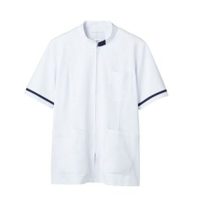 ジャケット メンズ 半袖 白/ネイビー メンズ 72-858
