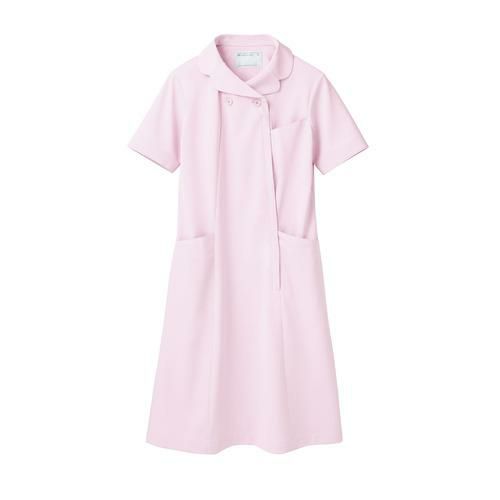 ナースワンピース 半袖 ピンク レディス 73-1774