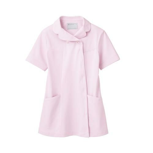 ナースジャケット 半袖 ピンク レディス 73-1784