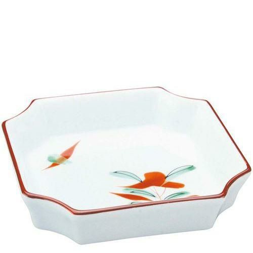 アルセラム強化食器 赤絵入角松花堂 EC8－14