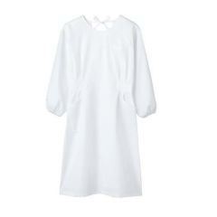 予防衣 レディス 長袖 白 レディス 74-061