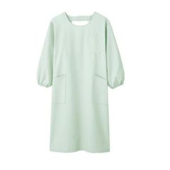 予防衣 兼用 長袖 ミント 男女兼用 74-407