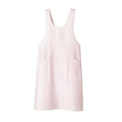 予防衣エプロン レディス ピンクストライプ レディス 75-023