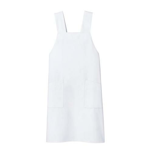 予防衣エプロン 兼用 白 男女兼用 75-511