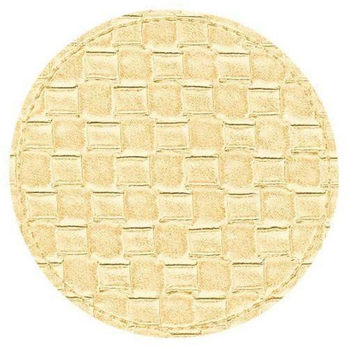 【シンビ】キルトデザインコースター 丸 ♯370 ゴールド