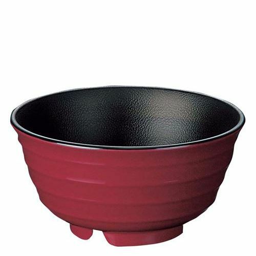 メラミン 小 うどん鉢 溜内黒 773－TB