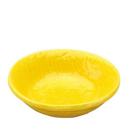 アルセラム強化食器 黄色丸小皿 B5－5