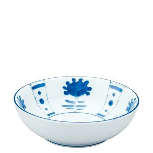 アルセラム強化食器 染付草花浅鉢 EC8－7