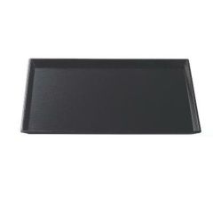 清流長手木目盆黒SL尺3 黒