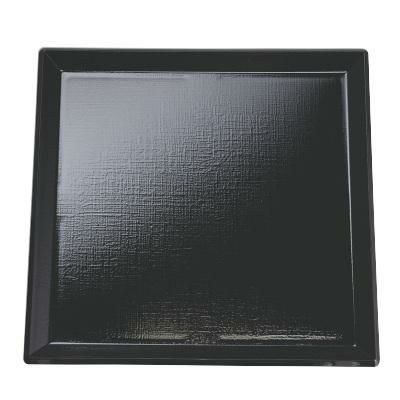 耐熱羽反布目角盆黒SL尺2 黒