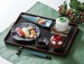 ABS 大寿木目盆SL 黒天朱 尺1/業務用/新品