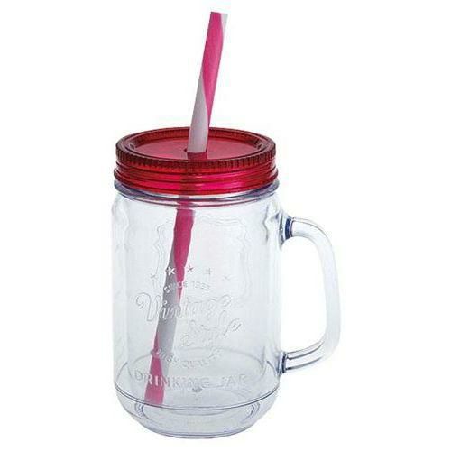 ヴィンテージスタイル ダブルウォールジャー ピンク 029325