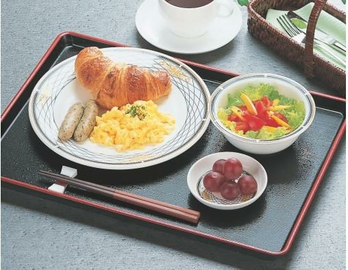 耐熱羽反焼杉盆黒天朱SLタタキ尺4 黒天朱