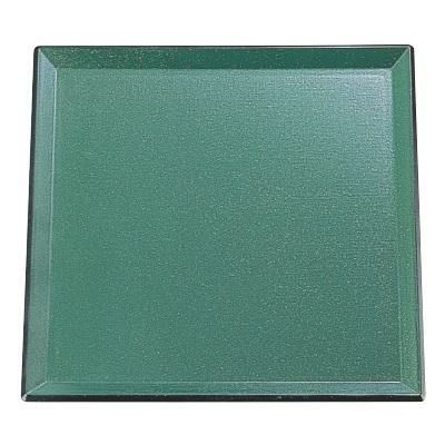 耐熱羽反布目角盆グリーンメタSL尺1 グリーン