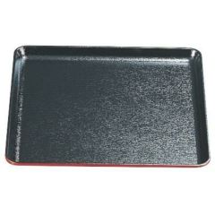 耐熱木目角盆黒渕朱SL尺1 黒