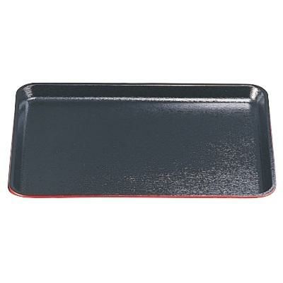 耐熱木目長手盆黒渕朱SL尺6 黒