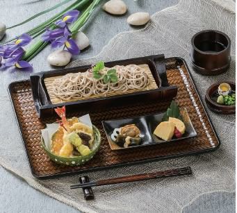 竹アジロ長手盆栃塗SL尺5