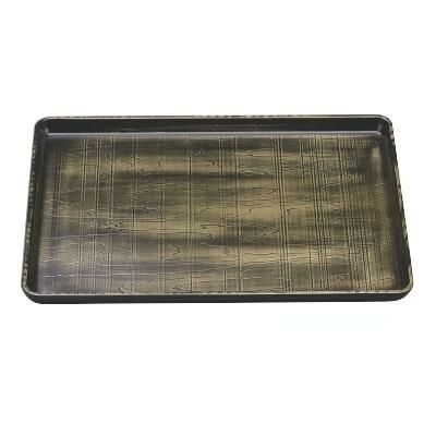 荒彫奥広盆よもぎ塗SL尺5