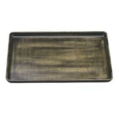 荒彫奥広盆よもぎ塗SL尺5