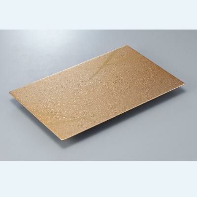 8寸足付盛台ゴールド石目