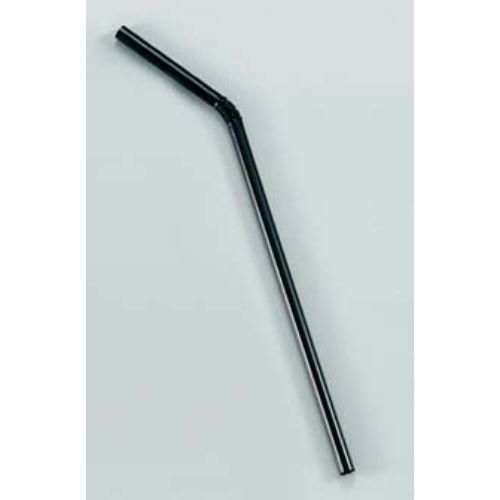 カラーストロー(500本入) フレックス(曲り) 黒