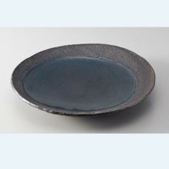 青い月 ２０ｃｍ丸皿