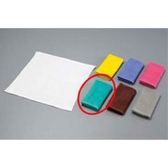 スレン染 ウォッシュタオル/おしぼり #120(12枚入)グリーン 340×340