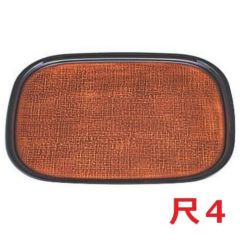 オーバル布目盆かすりSL尺4