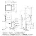 【マルゼン】エコタイプ食器洗浄機（ガスブースター一体式）MDDGH8E（L/R) 100Vタイプ